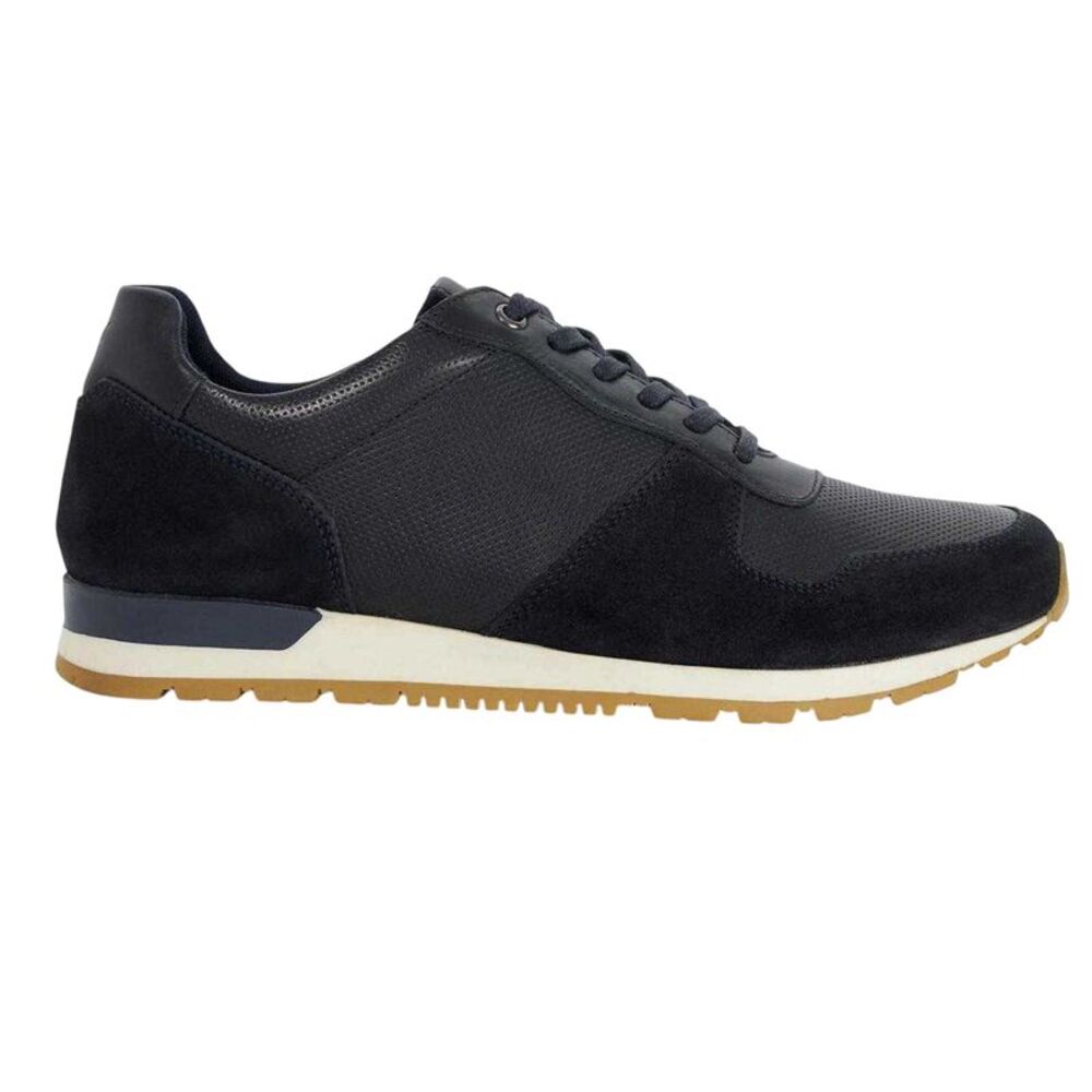 Dune London Mens Toronto Suede Sneakers / Navy